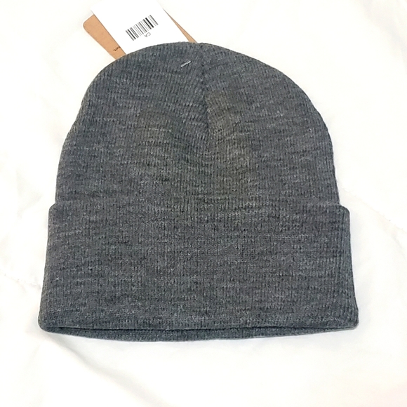 Carhartt Knit Women's Cuffed Gray Beanie Hat - Picture 3 of 6
